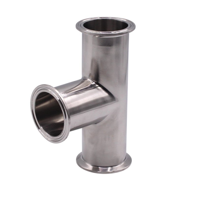 DERNORD Clamp Tee 3 Way Stainless Steel 304 Sanitary Fitting Fits 2" Tri-clamp, 51mm Pipe OD - Image 4
